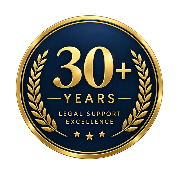 30+ years of legal support excellence